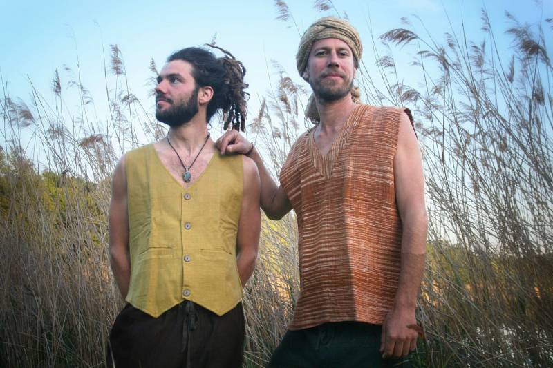 Herren Weste Kadhi 2 Farben Natural Handloom Cotton Mens Wear Boho Ethno Pixie von TulasiWear