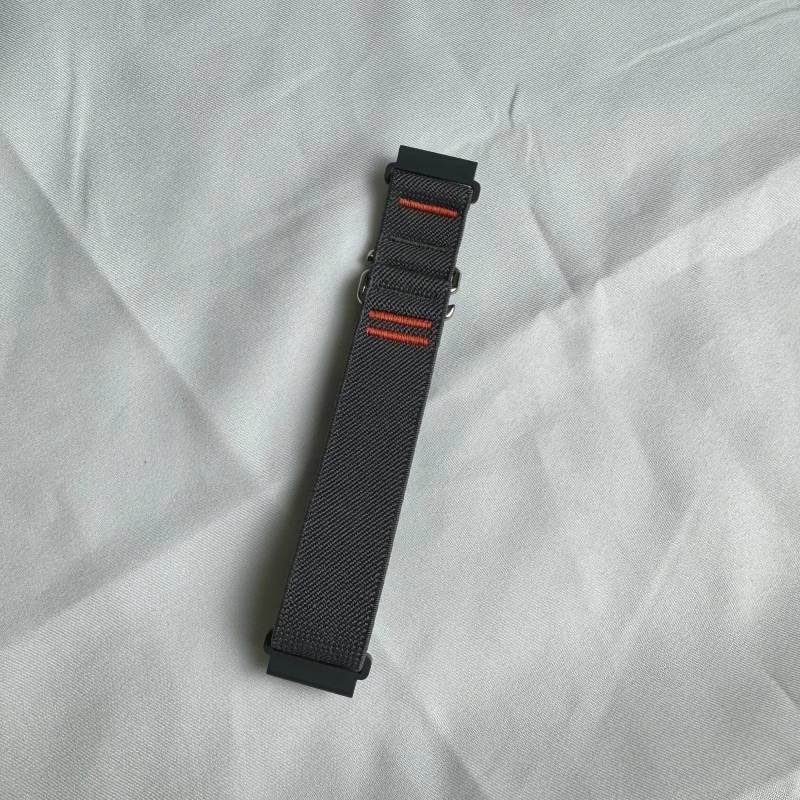 Nylon Nato-Armband Dunkelgrau 20mm 22mm, Easyinstall von TulipWatch