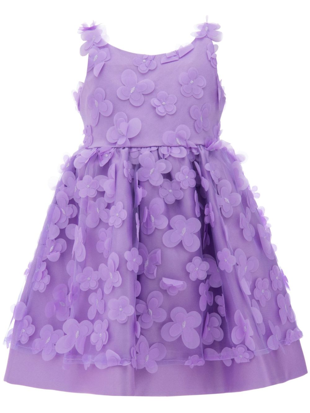 Tulleen Lago Tüllkleid mit Blumenapplikation - Violett von Tulleen