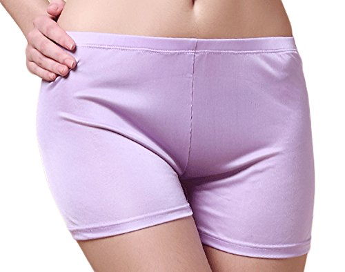 Reiner Seide Boxershort Leggings Anti Emptied Unterwaesche Violett M von Tulpen