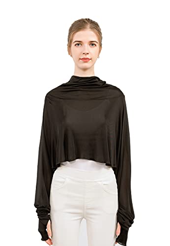 Tulpen Damen Seide Unterhemd Dehnbar Oberteil Sommer Top Schwarz von Tulpen