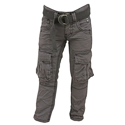 Tumble 'N Dry - Thermohose Jungen mit Gürtel verstellbar, Grau, Größe 116 von Tumble 'N Dry