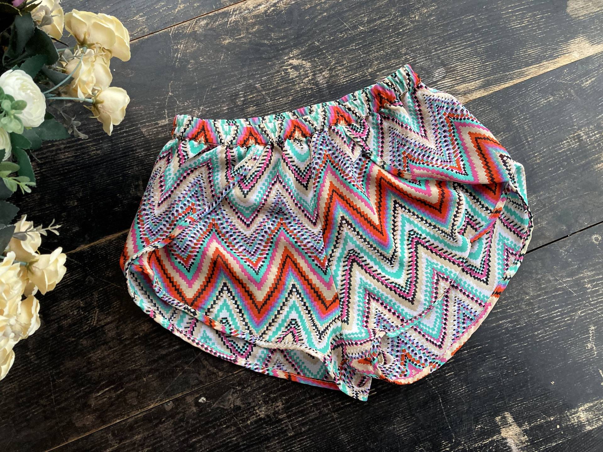 Southwestern Muster Sommer Shorts - Frauen Transparente Vintage Strand 60Er Jahre Hippie Kleidung Damen Kleine Größe von TumbleweedsATTiTUDE