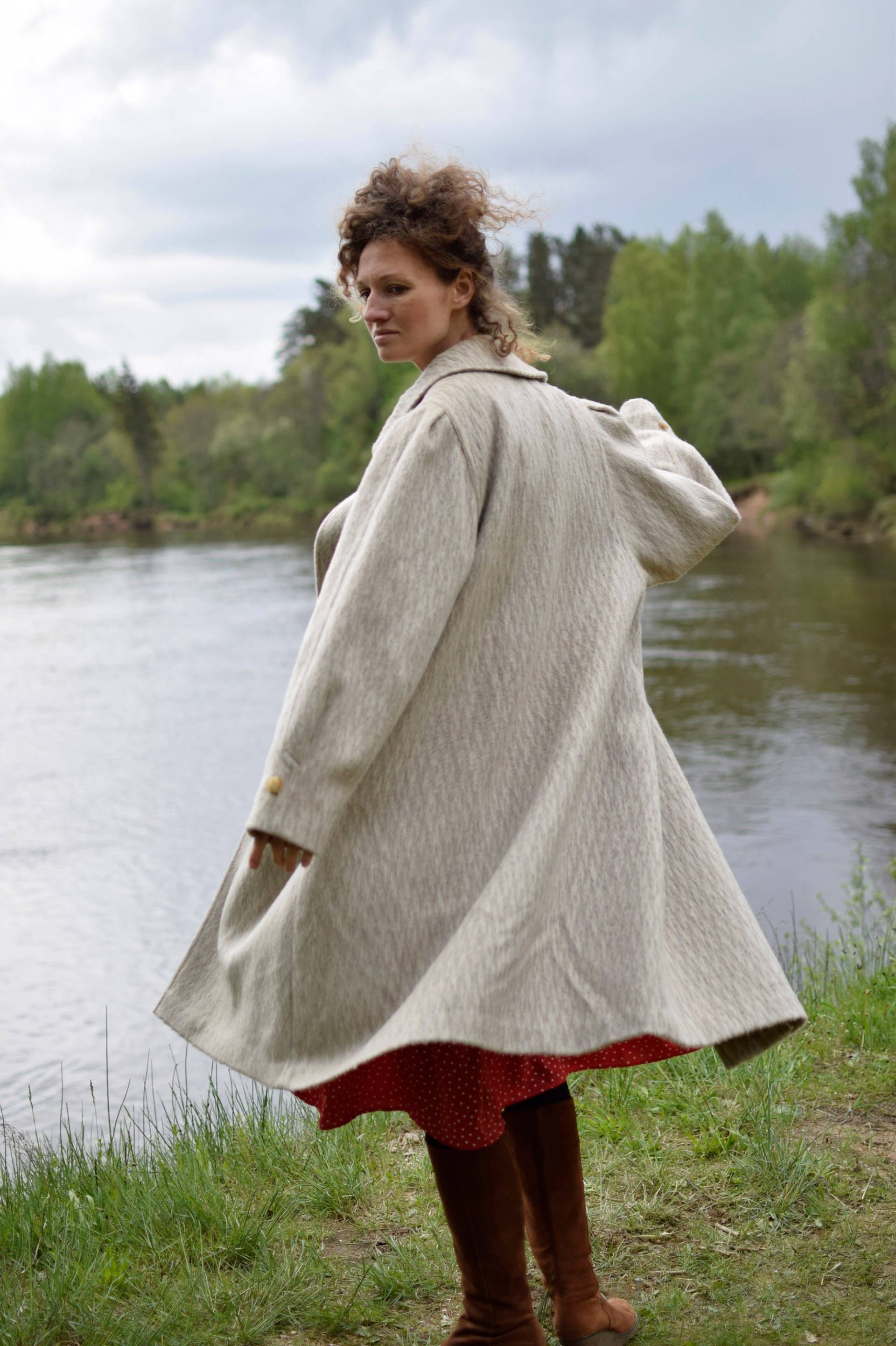 Vintage Lama Mantel - 70Er Jahre West German Overcoat, Medium von TumbleweedsATTiTUDE