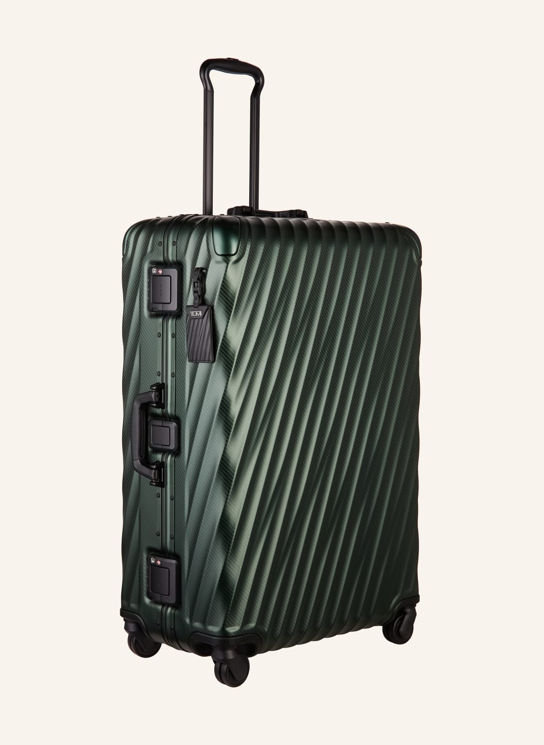 Tumi 19 Degree Aluminium Trolley Extended Trip Packing Case gruen von Tumi