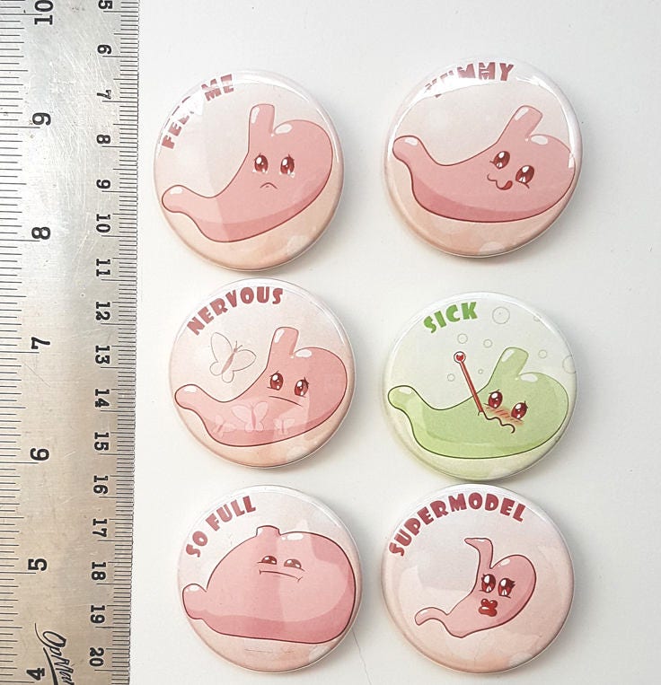 Bäuche Pin-Zurück-Tasten Bäuche Pin-Zurück-Tasten von TummyButton