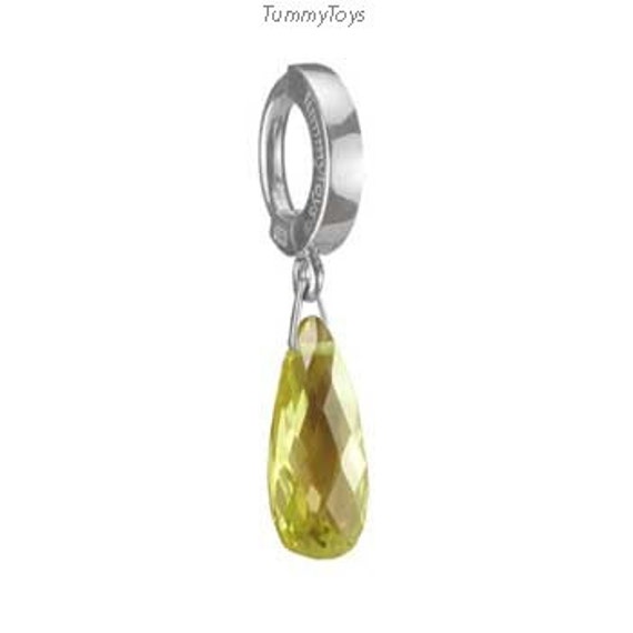 Lime Ice Cz Sterling Silber Bauchnabel - Tummytoys® Nabelschmuck von TummyToys