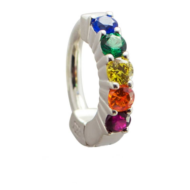 sterling Silber Bauch Ring Regenbogen Cz Gem Nabelschmuck von TummyToys