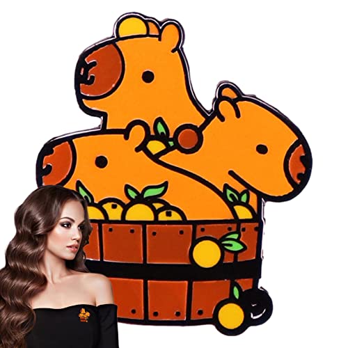 Capybara Pin,Tiernadel für Kinderkleidung - Lustige Pin Broschen Hemd Revers Tasche niedlich Abzeichen Cartoon Legierung Emaille Pins für Liebhaber Mädchen Freunde Tumotsit von Tumotsit