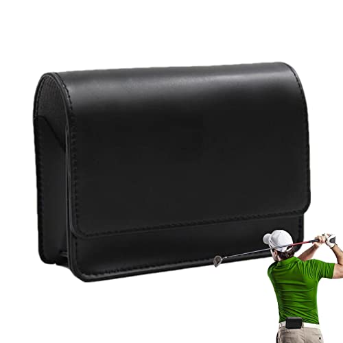 Entfernungsmesser-Koffer für Golf, Premium-Leder für Entfernungsmesser Tasche mit T-Halter Gürtelclip, Entfernungsmesser Gürteltasche Gürteltasche Wichtiges Zubehör für f von Tumotsit