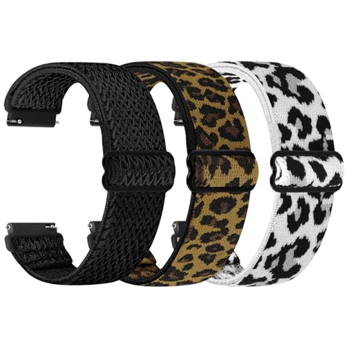 TumpCez Schnellverschluss-Uhrenarmband, Breite 18 mm, 19 mm, 20 mm, 22 mm, 24 mm, verstellbare elastische Nylon-Uhrenarmbänder, Ersatzarmband für Männer und Frauen von TumpCez
