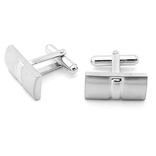 tumundo Paar Elegante Manschettenknöpfe Silbern Manschettenknopf für Oberhemd Krawatte Cufflinks Hochzeit Manschette, Variante_:Variante 16 von Tumundo