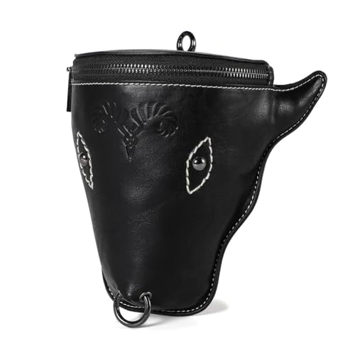 Wikinger-Mittelalter-Gürteltasche, Geldbörse, Ritter, europäischer Retro-Stil, geprägt, Gürteltasche, Schwarz , SIMPLE von Tunbuy