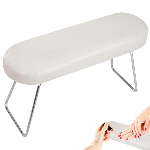 Nagel Handkissen Leder Maniküre Nagel Armlehne Kissen Professionellen Zubehör Wasserdicht Weiß für Nagelstudio Heimgebrauch Techniker von Tunejoy