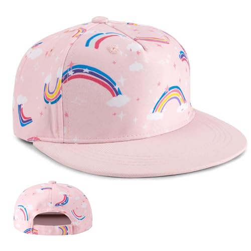 Tunejoy Basecap Kinder Sonnenhut Drucken Baseballkappe Verstellbare Junge Mädchen Snapback Cap mit UV Schutz für 2-4 Jahre alt (Regenbogen) von Tunejoy