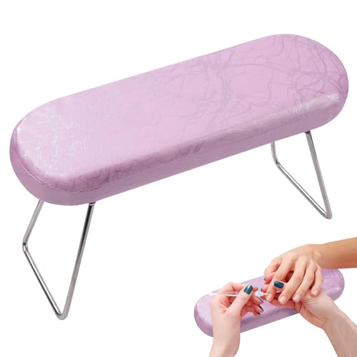 Weiche Handauflage-Kissen Abnehmbare Leder Maniküre Armlehne Kissen Wasserdicht Professionellen für Nagelstudio Heimgebrauch Techniker Rosa von Tunejoy