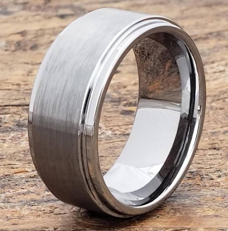 12 Mm, Wolframring, Ehering Für Männer, Geschenk Versprechensring Trauring Verlobungsring Hartmetallring von TungstenRingsFM