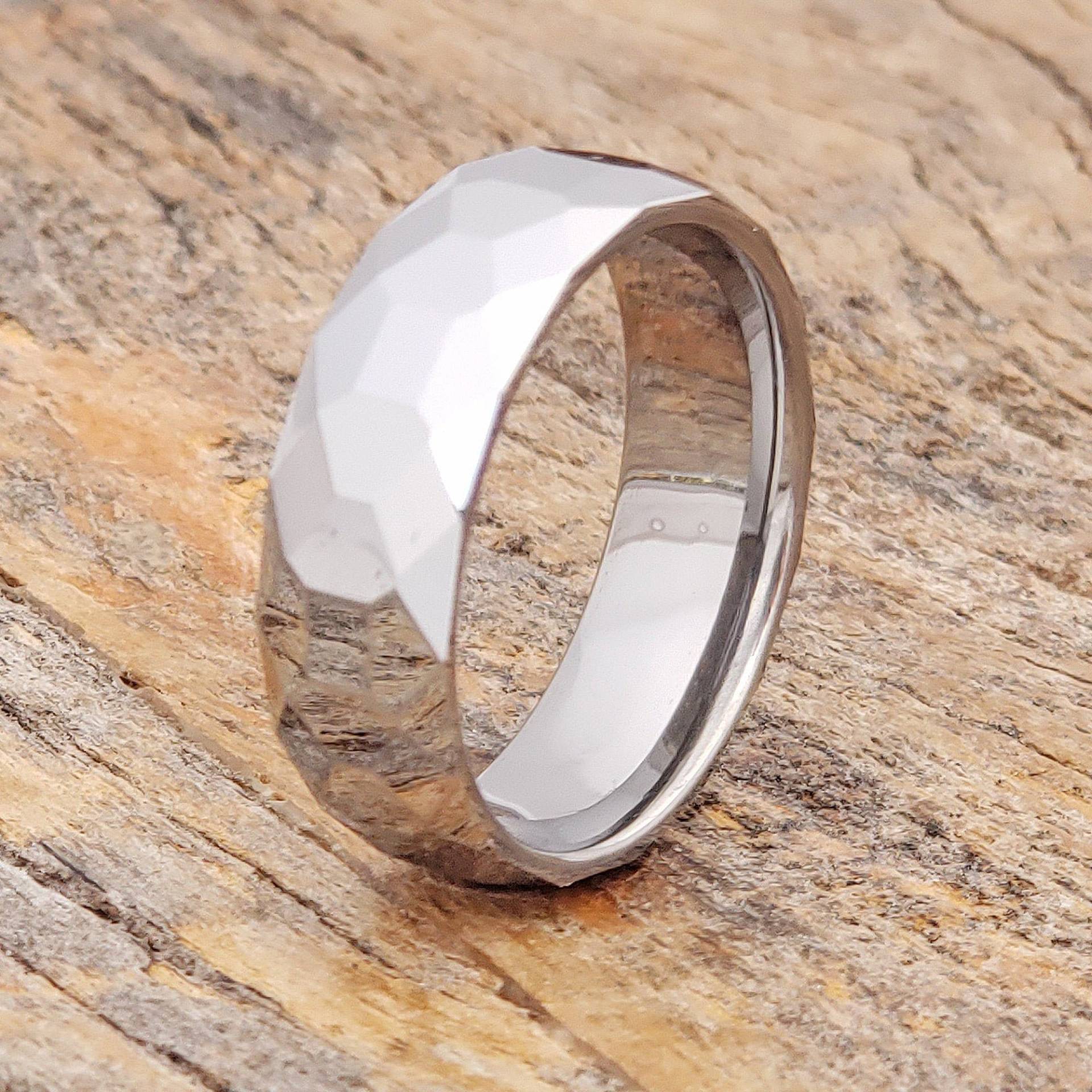 Wolframring, Männerring, Verlobungsring, Männerring Personalisiert, Wolframring Retikuliert Wolframring, Männerring, Verlobungsring, Männerring Personalisiert, Wolframring Retikuliert von TungstenRingsFM