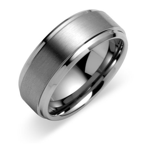 Tungstino Ring 'Intenso' Wolframcarbid, Size:10 (19.84) von Tungstino
