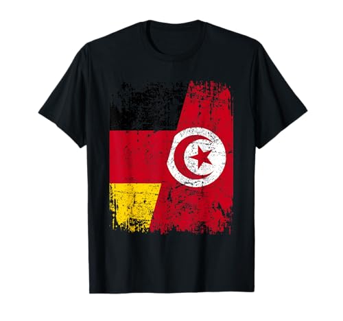 TUNESIEN DEUTSCHLAND Flagge | Damen Herren Kinder | Tunesien T-Shirt von Tunisia Family Shop