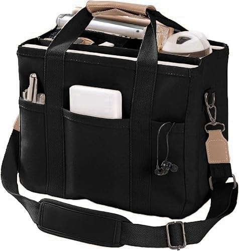 Tragetaschen für Damen, Segeltuch, Geldbörse, Crossbody-Tasche mit Taschen, Schulterhandtaschen, große Bibel-Kuriertasche mit Taschen von Tuobo