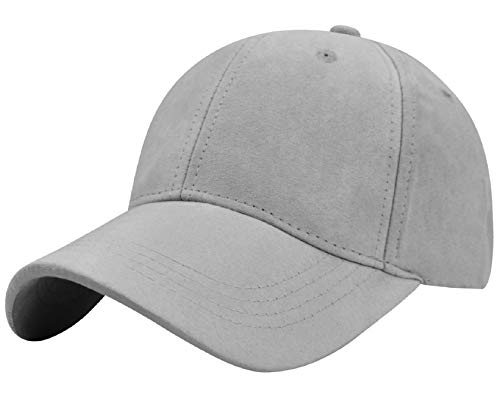 Tuopuda Baseball Cap Herren Damen Sport Kappe 6-Panel Unisex Basecap Outdoor Retro Mütze Reine Farbe Baseboard Baseballkappe Verstellbar einfarbige Baseballmütz Basecap Sommer Trucker Hut, Dunkelgrau von Tuopuda