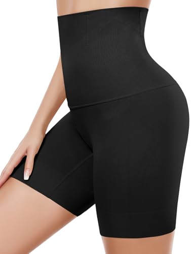 Tuopuda Bauchweg Unterhose Damen Hohe Taille Shapewear Atmungsaktive Nahtlose Body Shaper Figurformende Miederpants Shorts Bauchkontrolle Höschen Shaping Unterwäsche(Schwarz,M) von Tuopuda