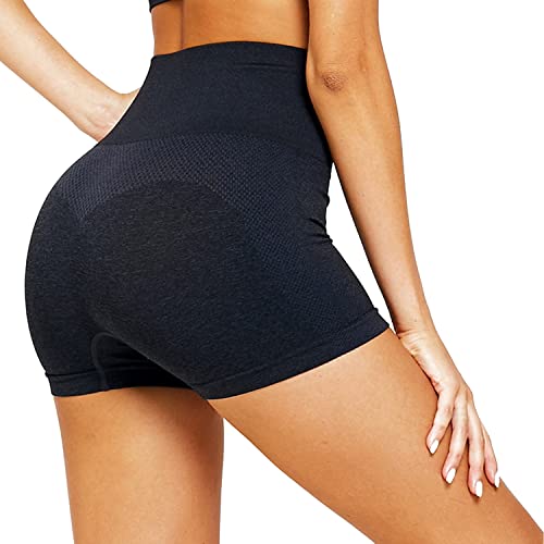 Tuopuda Leggings für Damen Hohe Taille Leggins Blickdicht Elastische Sporthose mit Bauchkontrolle Sportleggins Lang Strumpfhosen Yogahose Laufhose Tights für zum Laufen Radfahren, Z-Schwarz, M von Tuopuda
