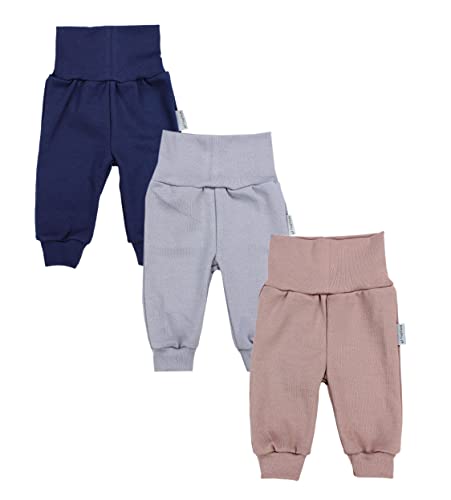 TupTam Baby Jungen Hose Jogginghose mit Breitem Bund 3er Pack, Farbe: Farbenmix 1, Größe: 92 von TupTam