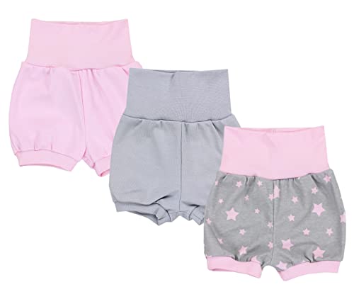 TupTam Baby Mädchen Kurze Pumphose 3er Pack, Farbe: Farbenmix 3, Größe: 86-92 von TupTam