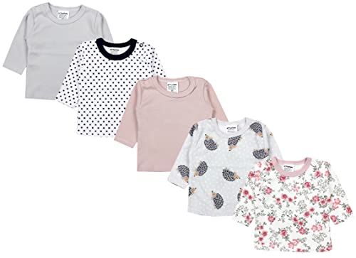 TupTam Baby Mädchen Langarmshirt Gestreift 5er Set, Farbe: Farbenmix 3, Größe: 104 von TupTam