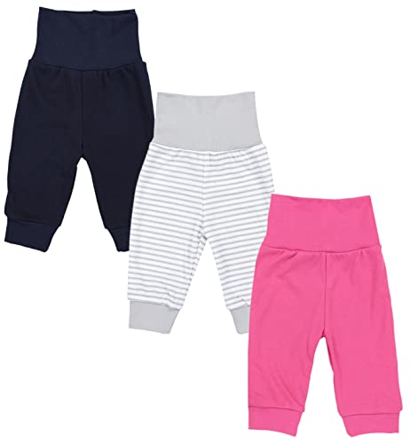 TupTam Baby Mädchen Lange Pumphose 3er Pack, Farbe: Farbenmix 1, Größe: 74 von TupTam