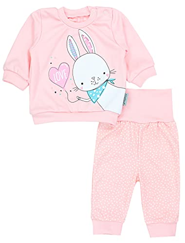 TupTam Baby Mädchen Outfit Langarmshirt mit Print Spruch Babyhose Babykleidung 2teilig, Farbe: Kaninchen Love/Punkte Aprikose, Größe: 68 TupTam Baby Mädchen Outfit Langarmshirt mit Print Spruch Babyhose Babykleidung 2teilig, Farbe: Kaninchen Love/Punkte Aprikose, Größe: 68 von TupTam