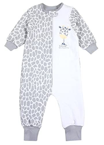 TupTam Baby Schlafsack mit Füßen und Ärmel OEKO-TEX zertifizierte Materialien Winterschlafsack, Farbe: Giraffe, Größe: 104-110 von TupTam