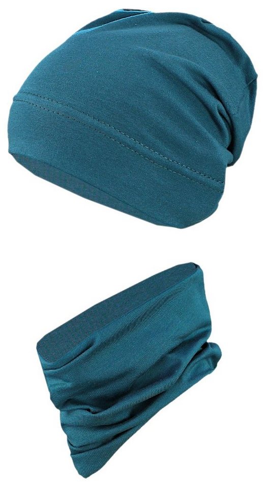 TupTam Beanie TupTam Jungen Beanie Mütze und Schlauchschal 2er Set von TupTam