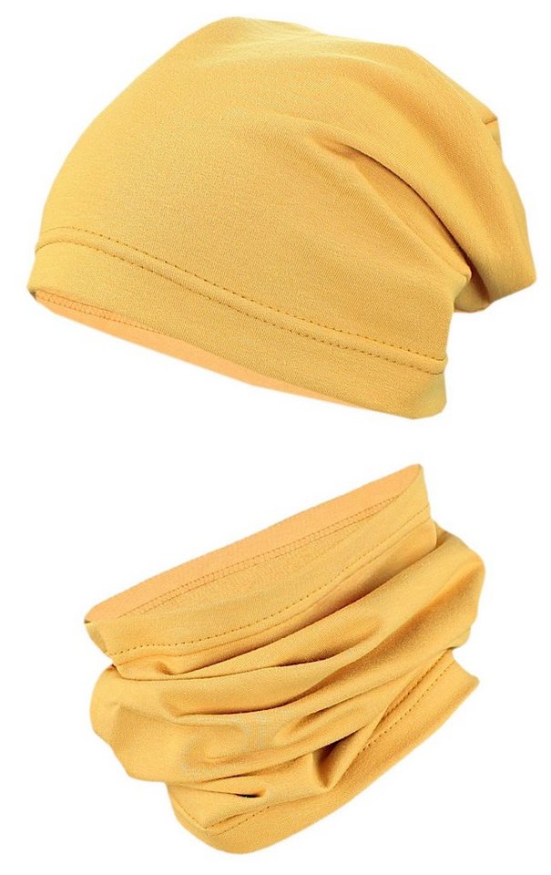 TupTam Beanie TupTam Kinder Beanie Mütze Schlauchschal Set Übergangszeit von TupTam