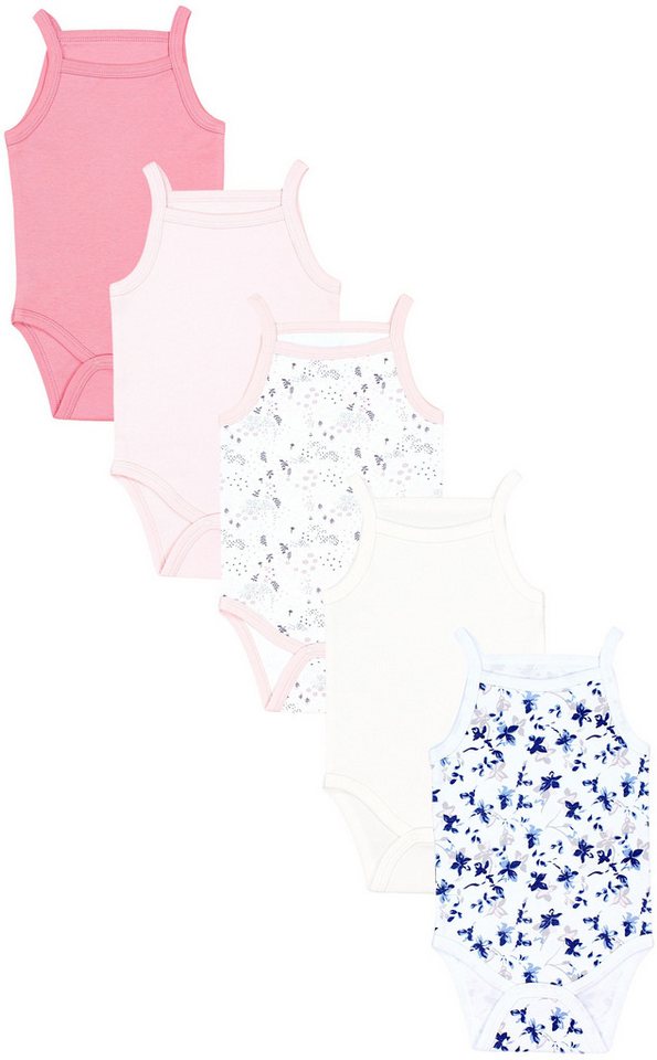 TupTam Body Baby Mädchen Body Ärmellos Sommer Babybody Spaghettiträger 5er Pack von TupTam