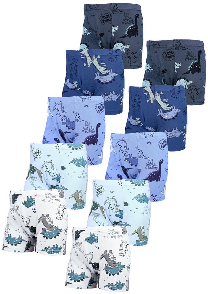 TupTam Boxershorts Jungen Boxershorts Unterhose Kinder Boxer Unterwäsche 10er / 5er Pack von TupTam