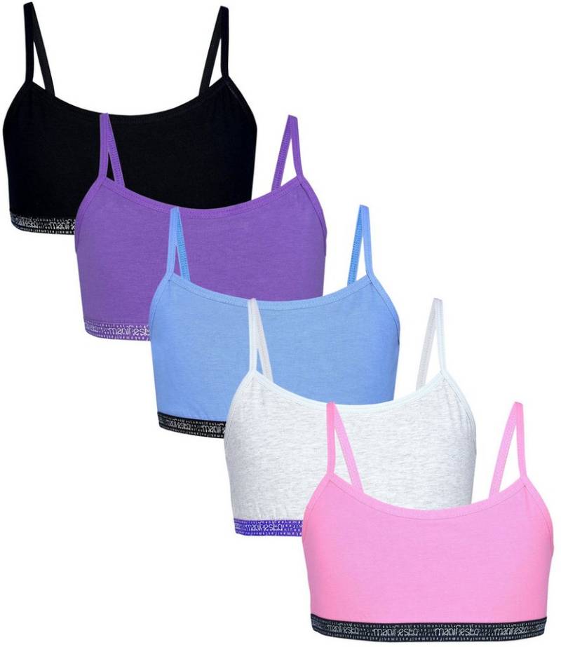 TupTam Bustier TupTam Mädchen Bustier mit Spaghettiträger 5er Pack von TupTam