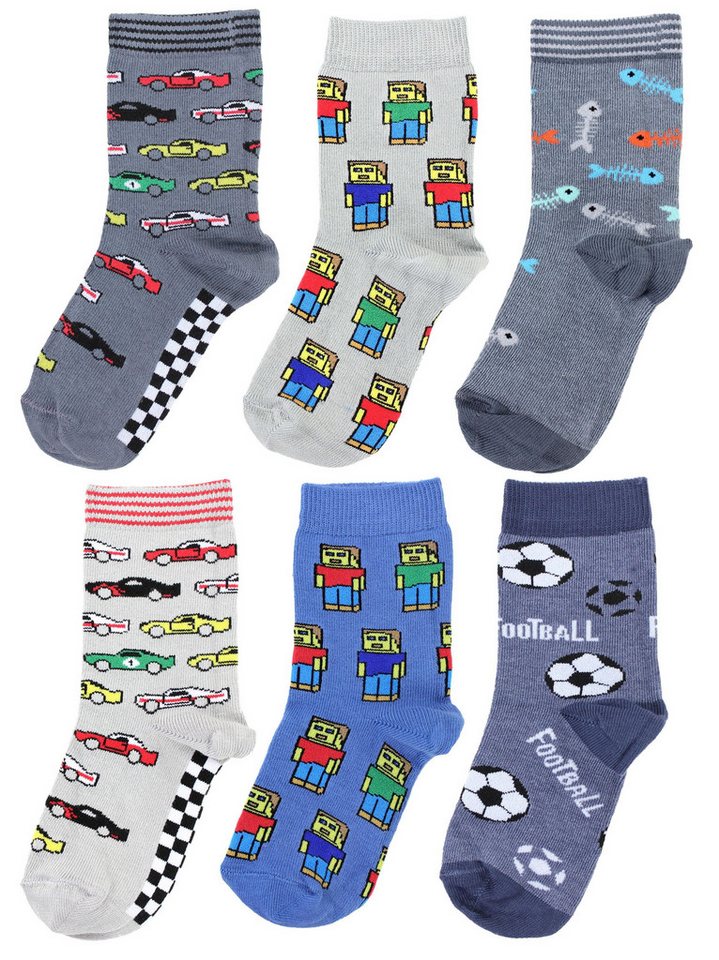 TupTam Freizeitsocken TupTam Kinder Socken Bunt Gemustert 6er Pack für Mädchen und Jungen von TupTam