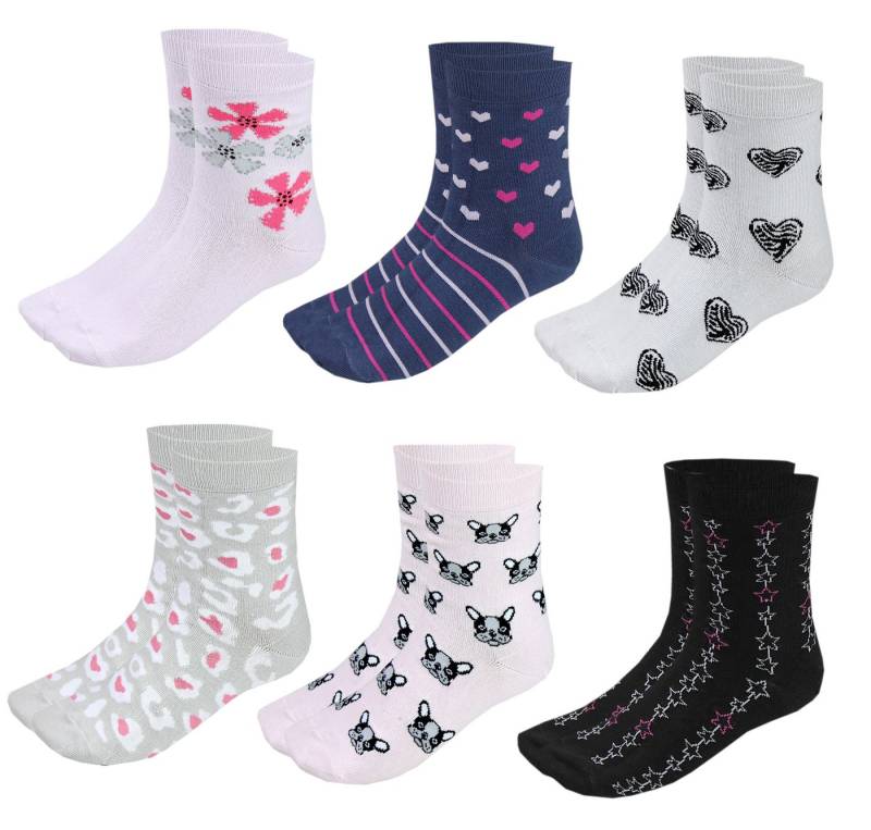 TupTam Freizeitsocken TupTam Kinder Socken Bunt Gemustert 6er Pack für Mädchen und Jungen von TupTam