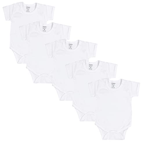 TupTam Baby Body Kurzarm – 5er Set Body Baby aus Baumwolle – Weicher, Atmungsaktiver Kurzarm Body Baby Jungen, Farbe: Farbenmix 4, Größe: 86 von TupTam
