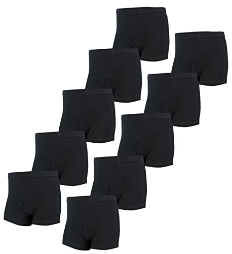 TupTam Boxershorts – Kinder Boxershorts Unterwäsche, Unterhosen im 10er oder 5er Pack, Farbe: 10er Pack Schwarz, Größe: 164-170 TupTam Boxershorts – Kinder Boxershorts Unterwäsche, Unterhosen im 10er oder 5er Pack, Farbe: 10er Pack Schwarz, Größe: 164-170 von TupTam