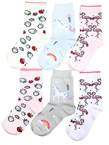 TupTam Kinder Socken Bunt Gemustert 6er Pack für Mädchen und Jungen, Farbe: Mädchen 5, Socken Größe: 31-34 von TupTam