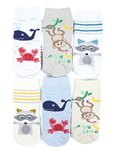 TupTam Kinder Socken Bunt Gemustert 6er Pack für Mädchen und Jungen, Farbe: Junge 3, Socken Größe: 19-22 von TupTam