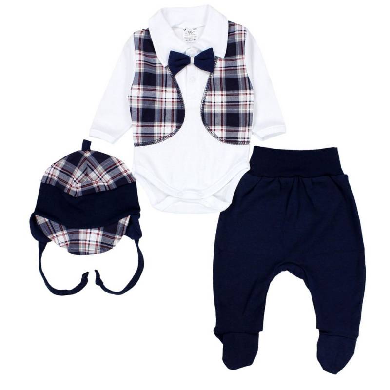 TupTam Langarmbody Baby Kleidung Set Body Strampelhose Mütze Bekleidungsset von TupTam