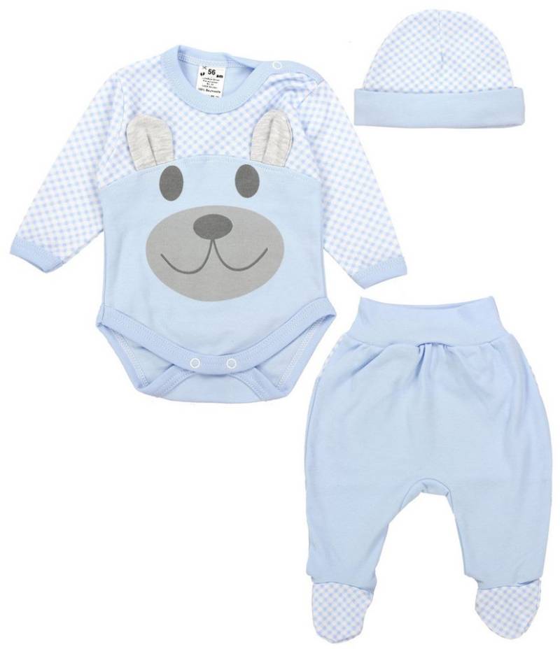 TupTam Langarmbody Baby Kleidung Set Body Strampelhose Mütze Bekleidungsset von TupTam