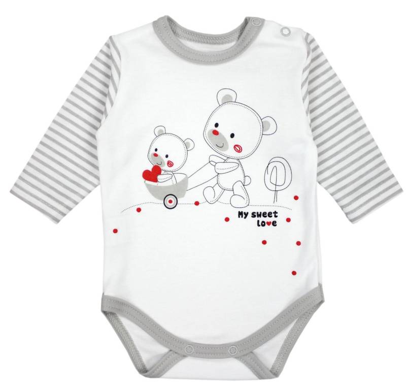 TupTam Langarmbody Baby Mädchen Jungen Bekleidungsset Langarmbody Hose Mütze mit Spruch von TupTam