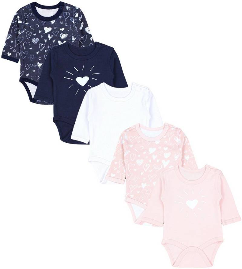 TupTam Langarmbody TupTam Mädchen Baby Body Langarm Unifarben 5er Pack von TupTam