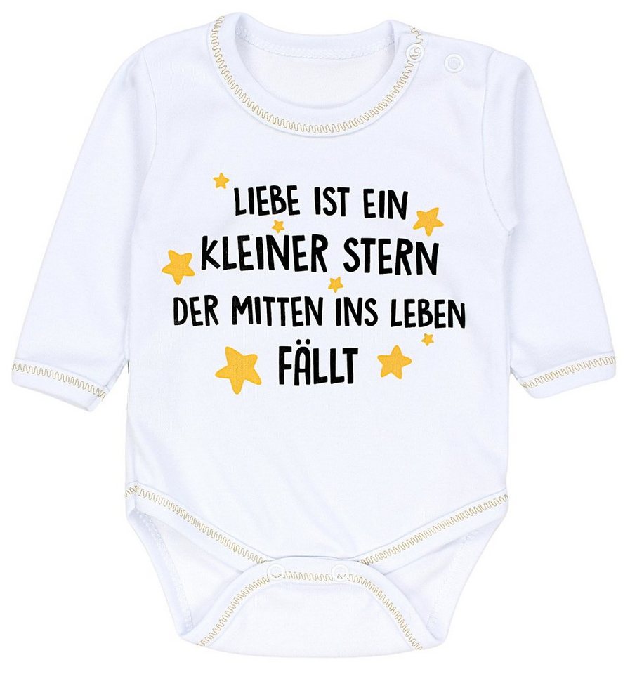 TupTam Langarmbody TupTam Unisex Baby Langarmbody mit Spruch Print Body Aufdruck Witzig von TupTam